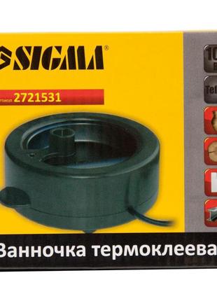 Ванночка для термоклеїв з тефлоновим покриттям 100вт sigma (2721531) термоплівка для ремонту та рукоділл gl-553 фото