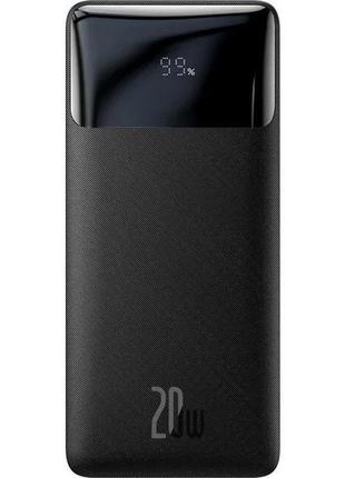 Повербанк baseus digital display 30000 mah 20w quick charge, 2usb/1type-c, 1micro usb