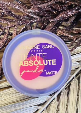 Оригінал vivienne sabo mattifying pressed powder teinte absolute matte матова пудра з ефектом оголеної шкіри 03 оригинал матирующий пудра