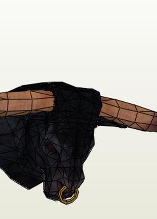 Paperkhan пазл головоломка 3d фигура бык телец корова паперкрафт papercraft подарочный набор игрушка