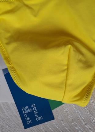 Желтый купальник фирмы h&amp;m, tommy hilfiger размер верха 80с, плавки м