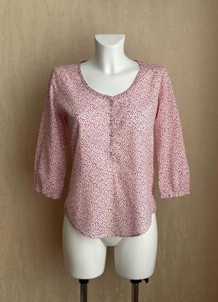 Marc o'polo, бавовняна сорочка в квітковий принт, р.36