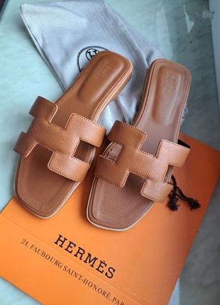 Шльопанці в стилі hermes