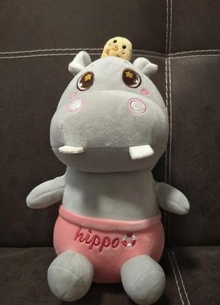 Мягкая игрушка бегемот