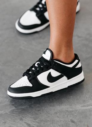 Женские кроссовки nike sb dunk low black white 36-37-38-39-40-41