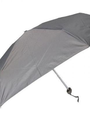 Зонтик механический, мини, складной (серый)1 фото