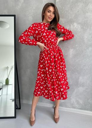 Роскошная красная цветочная меди