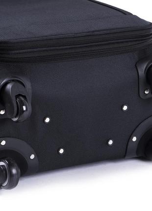 Большой текстильный черный чемодан wings l чемодан большого размера дорожный...
