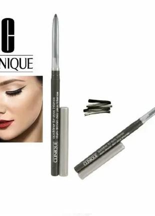 Олівець для очей clinique quickliner for eyes intense 05 — intense charcoal (вугільний)9 фото