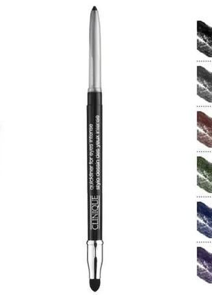 Карандаш для глаз clinique quickliner for eyes intense 07 - intense ivy (яркий зеленый)5 фото