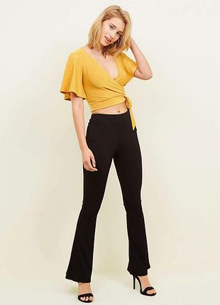 Жовто-помаранчевий топ блуза з люрексом new look #3451