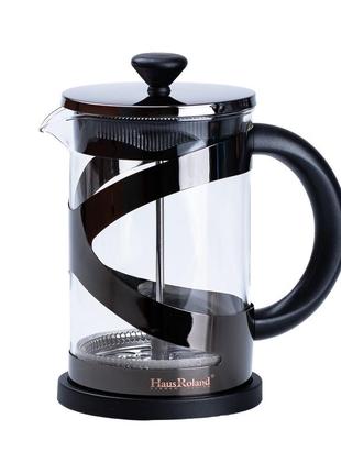 Чайник прозрачный заварочный френч пресс заварник для чая стеклянный 800 мл ve-33