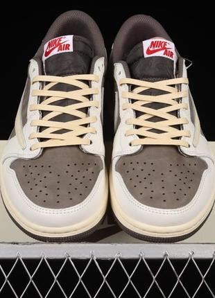 Кросівки nike air jordan 1 retro low og sp travis scott reverse mocha
