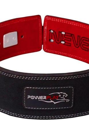 Пояс для тяжелой атлетики powerplay 5175 черно-оранжевый xl - кожаный ремень для паверлифтеров, форель ve-33