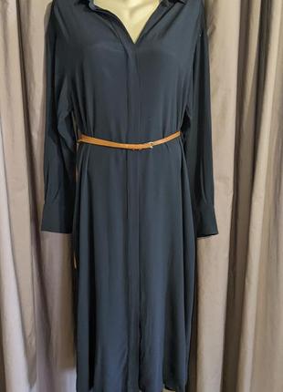 Шифоновое платье-рубашка