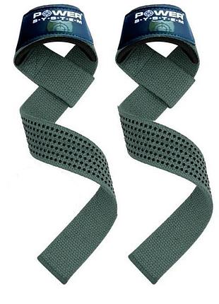Лямки для тяги power system x-combat green ремни с неопреновой вставкой 60x4 см ve-33