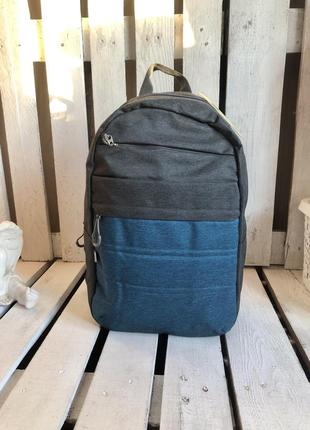 Рюкзак gopack 19 л go19-118l-1 нитевичка серый синий 19 л
