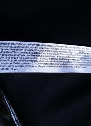 Супер виниловые латексные лосины леггинсы черные штаны на резинке высокая талия лаковые латекс