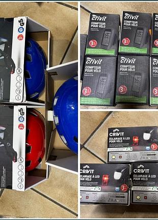 Очки шлем crivit sport casual tactical вело компьютер фонарик новые фирменные спортивные