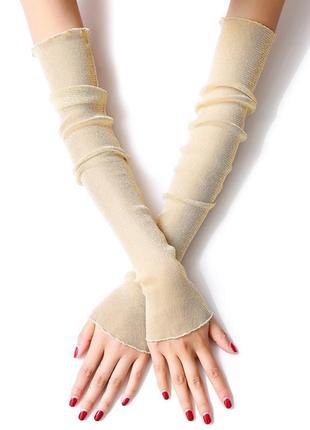 7-64 нарукавники мітенки рукава съемные женские митенки