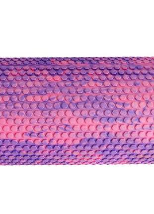 Масажний ролик для спини та тіла mfr roll 30х15 см pink/purple2 фото