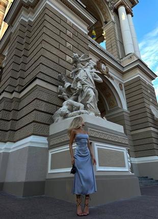 Женское вечернее платье на завязках3 фото