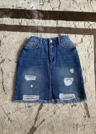 Джинсова спідниця нова denim new look