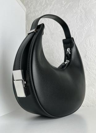 Сумка жіноча багет чорна baguete luna bag