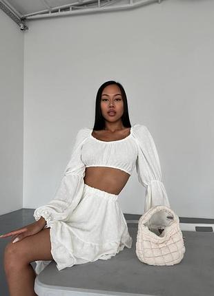 Костюм топ та спідниця