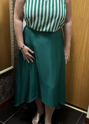 Жіночий костюм зі спідницею,шифонова спідниця з майкою,костюм класичний ,жіночий комплект