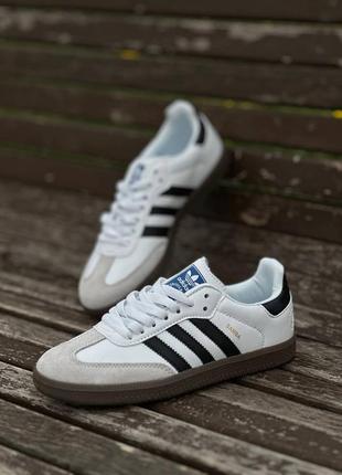 Adidas samba 0g white1 фото