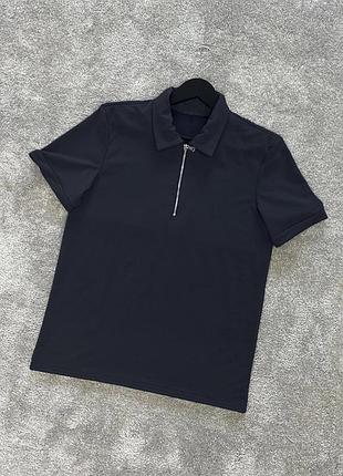 Футболка поло на молнии, с воротником