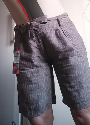 Шорты удлиненные лен  100 % marks @spencer  р.14 (50)