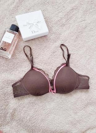 Коричневый бюстгальтер брендовый women secret умен сокрет сетка горошек сетка горошик 70ав 65ав 65в 75в 32ав 34ав 30в 32в 34в