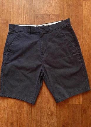 Синие шорты стрейч в белую точку next (англия) w31" - w32" хлопок 100%