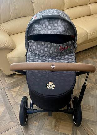 Коляска 2 в 1 cybex priam rebellious на шасси chrome
