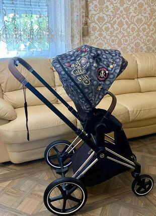 Коляска 2 в 1 cybex priam rebellious на шасси chrome