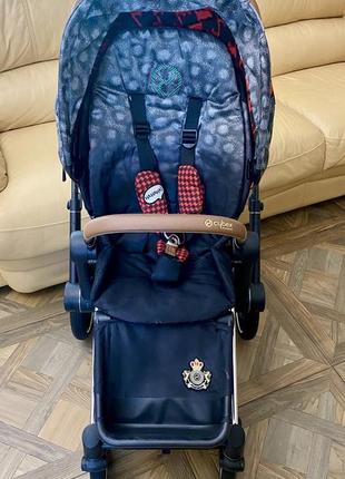 Коляска 2 в 1 cybex priam rebellious на шасси chrome