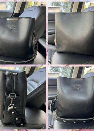 Крутая сумка на плечо стиль guess черная, качественная сумочка для девушек гесс сумочка черная черная супер