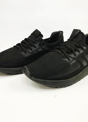 42 размер кроссовки progress мужские спортивные текстильные для бега лёгкие тонкие черные летняя обувь сетка