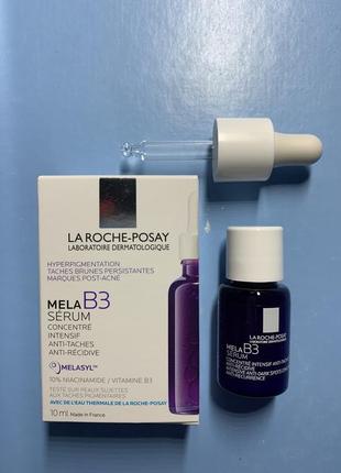 Интенсивная сыворотка-концентрат против гиперпигментации кожи la roche posay mela b3 serum