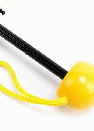 Компактный зонтик в капсуле-футляре желтый, маленький зонт в капсуле. цвет: желтый6 фото