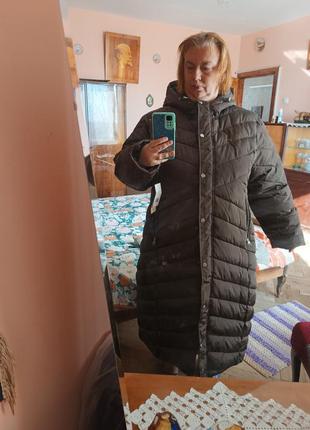Синтапоновое американское коричневое пальто размер 9xl madden girl