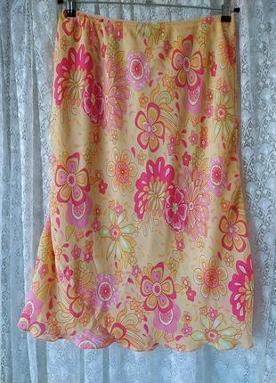 Юбка летняя миди батал biaggini р.50-52 2336а