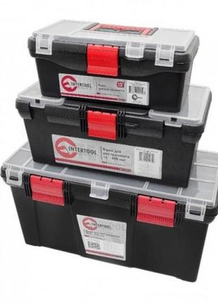 Комплект ящиков для инструментов, 3 шт intertool bx-0003