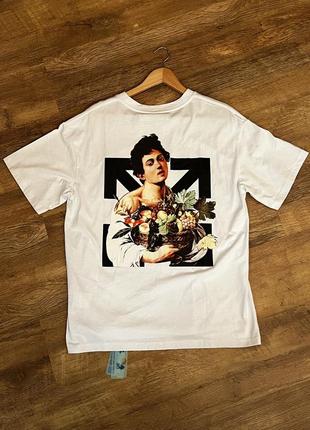 Off white caravaggio boy tshirt,футболка