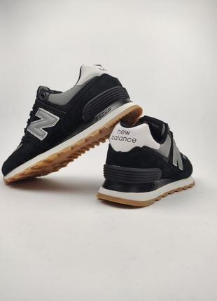 New balance 574 black gray3 фото