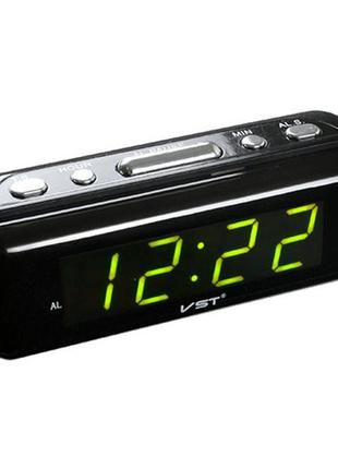Цифровые настольные часы квадратные vst-738-2, настольные часы с led подсветкой, лед...