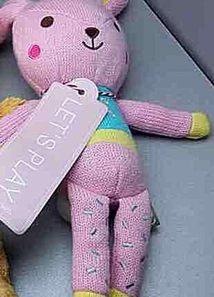 Б/у blokker let's play knuffel konijn - 30 cm