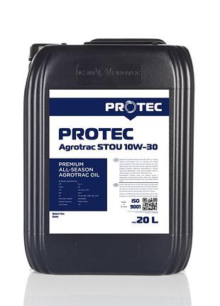 Масло stou 10w-30 для аграрної техніки каністра 20л protec agrotrac stou 10w-30 олива стоу 10в30 до с/г